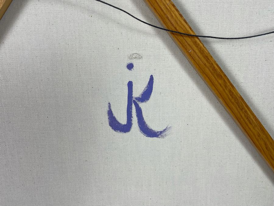 Original Abstract Jean Klafs Painting 24W X 30H [Photo 8]