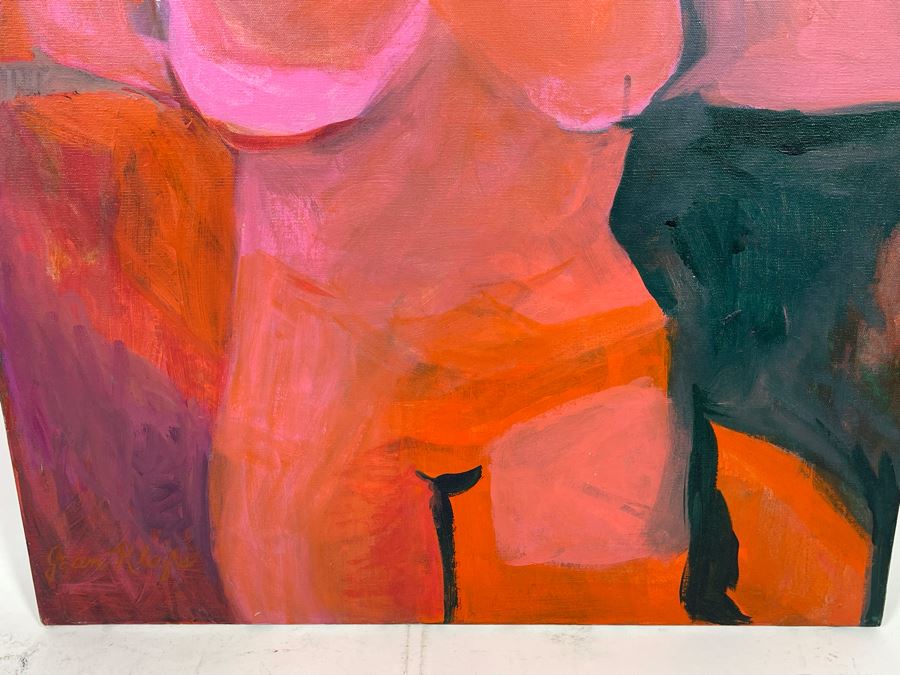 Original Abstract Jean Klafs Painting 24W X 30H [Photo 6]