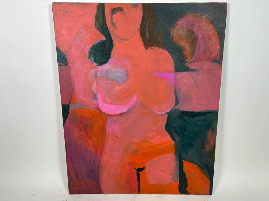 Original Abstract Jean Klafs Painting 24W X 30H [Photo 2]