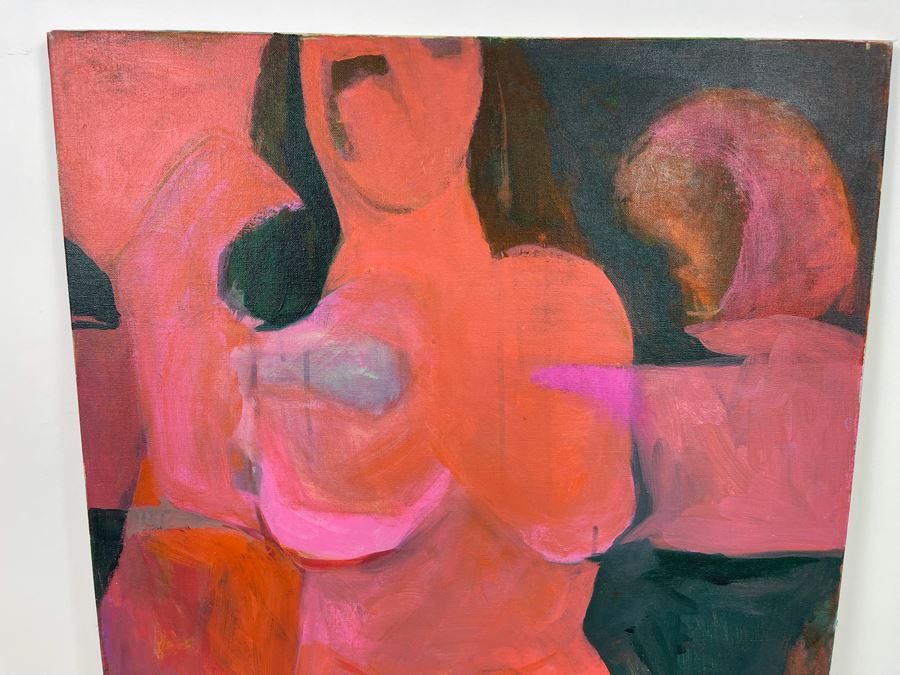 Original Abstract Jean Klafs Painting 24W X 30H [Photo 4]