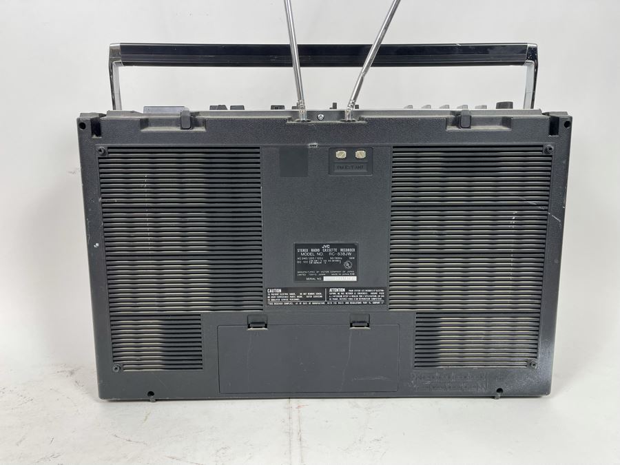 JVC Stereo Radio Cassette Recorder Portable Boombox (Works Part Of The Time - May Need Servicing) 19.5W X 5.5D X 12.5H [Photo 12]