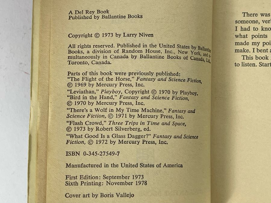 (4) Signed Larry Niven Science Fiction Paperback Books [Photo 9]