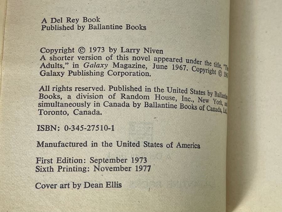 (4) Signed Larry Niven Science Fiction Paperback Books [Photo 5]