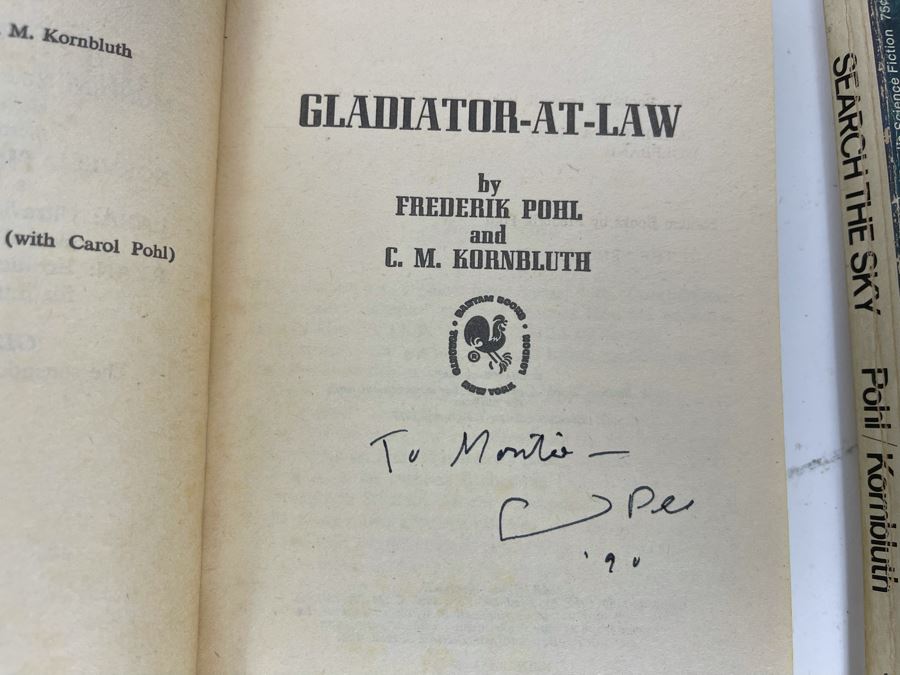 (3) Signed Frederik Pohl Science Fiction Paperback Books [Photo 7]