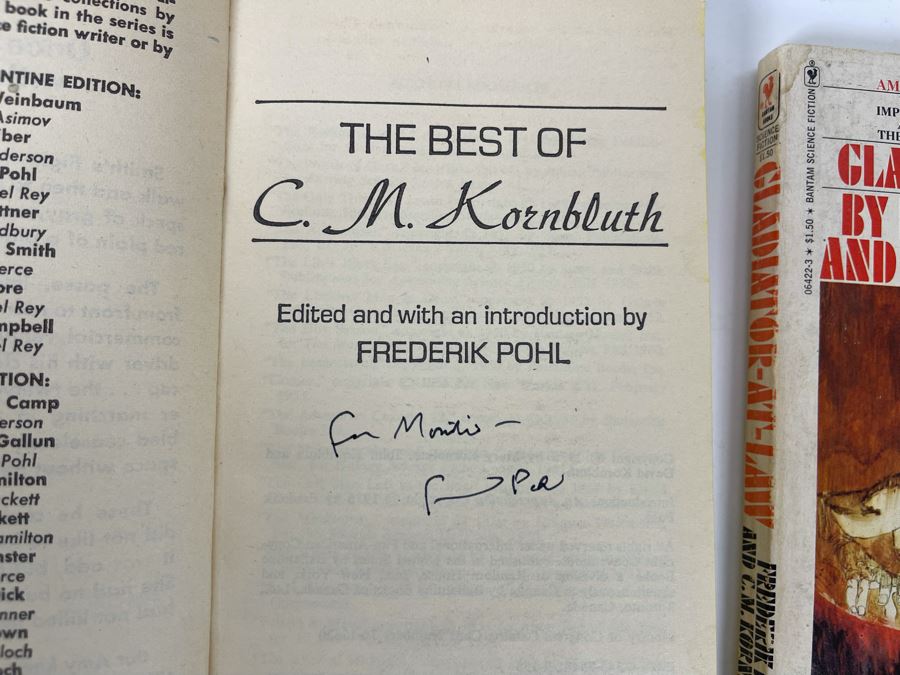 (3) Signed Frederik Pohl Science Fiction Paperback Books [Photo 6]