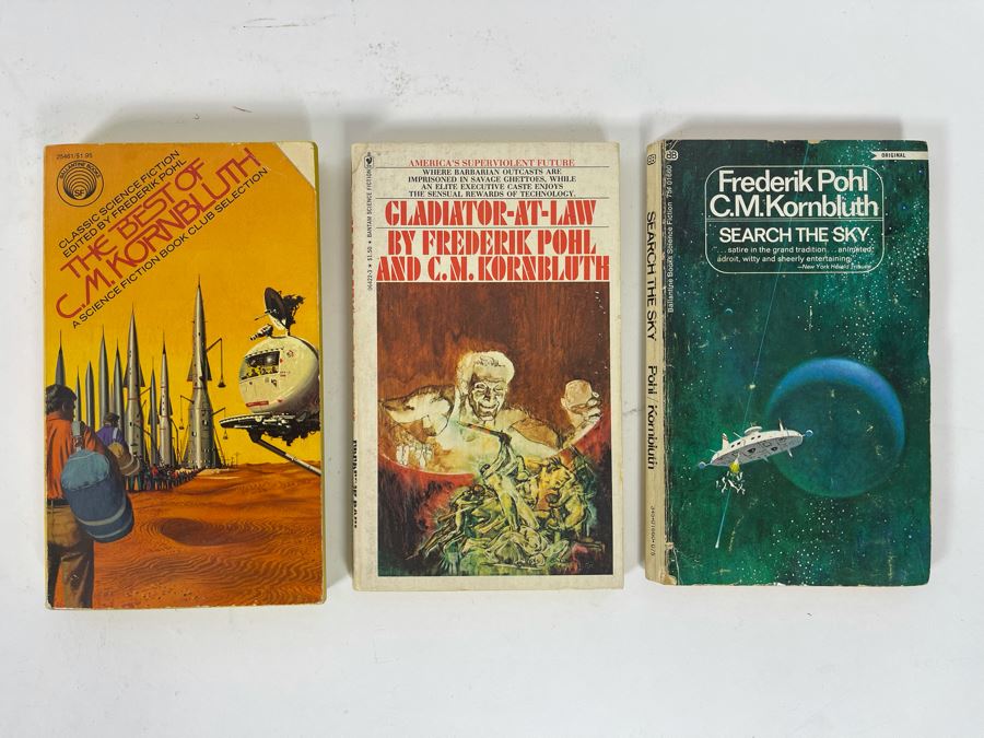 (3) Signed Frederik Pohl Science Fiction Paperback Books [Photo 2]