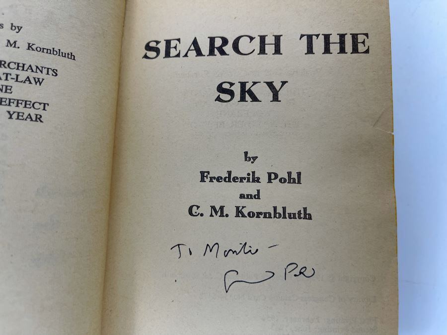 (3) Signed Frederik Pohl Science Fiction Paperback Books [Photo 8]