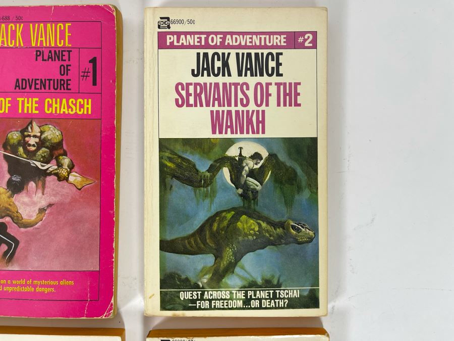 (4) Signed Jack Vance Science Fiction Paperback Books [Photo 4]