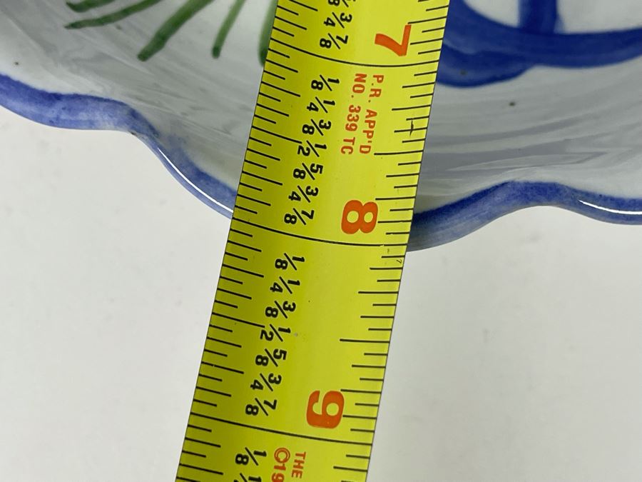 Signed Porcelain Dish 8R [Photo 8]