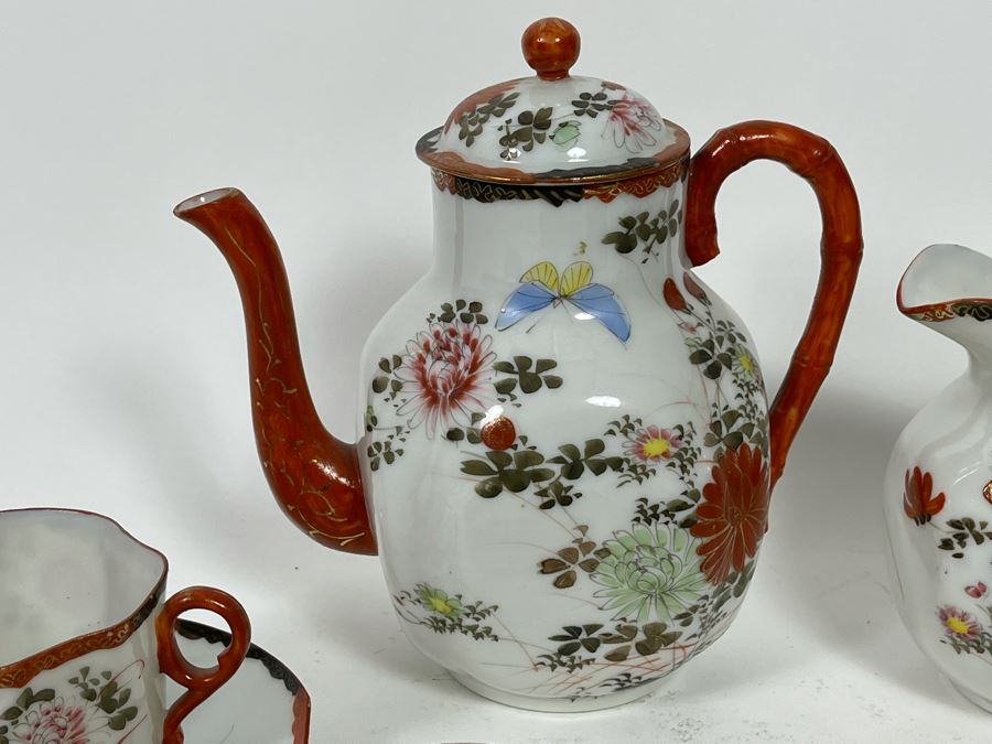 Japanese Hand-Painted Bone China Tea Set [Photo 5]