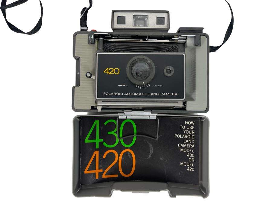Vintage Polaroid Automatic Land Camera With Manual Model 420