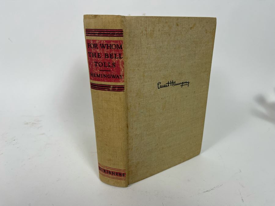 1940 First Edition Hardcover Book For Whom The Bell Tolls By Ernest Hemingway [Photo 2]