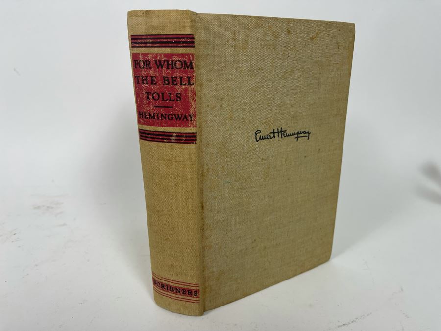 1940 First Edition Hardcover Book For Whom The Bell Tolls By Ernest Hemingway [Photo 3]