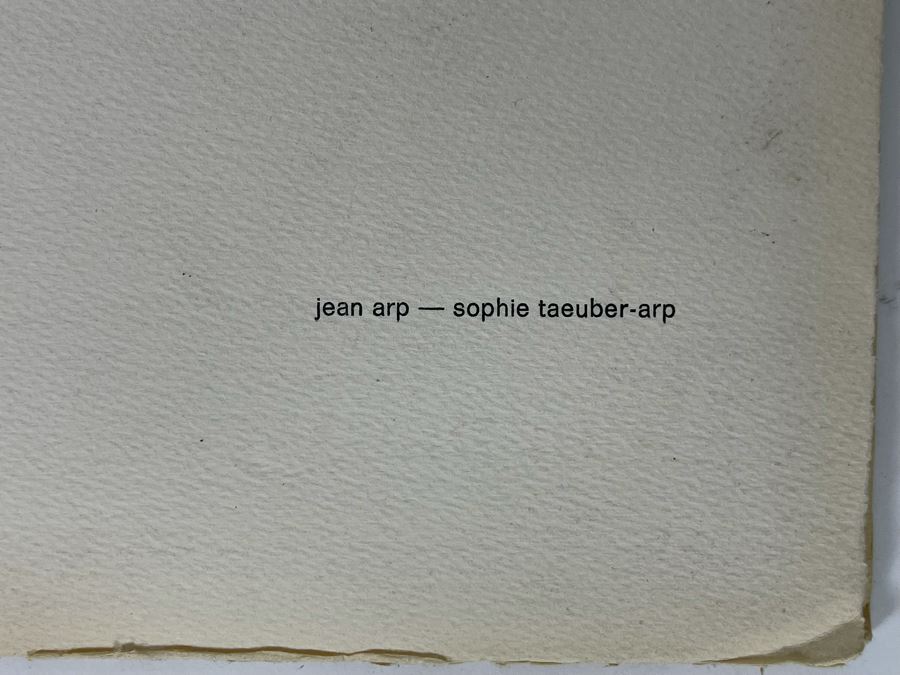 1962 Limited Edition Exhibition Catalog Of Jean Arp And Sophie Taeuber-Arp Denise Gallery Rene Photographs By Maywald And E. Bertrand-Weill (Limited To 2350 Copies) [Photo 4]