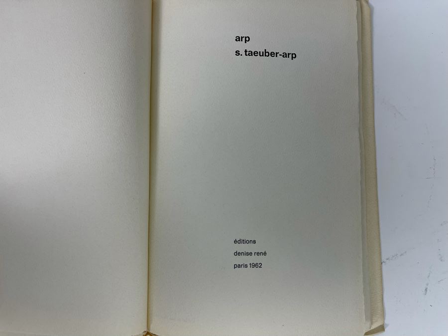 1962 Limited Edition Exhibition Catalog Of Jean Arp And Sophie Taeuber-Arp Denise Gallery Rene Photographs By Maywald And E. Bertrand-Weill (Limited To 2350 Copies) [Photo 7]
