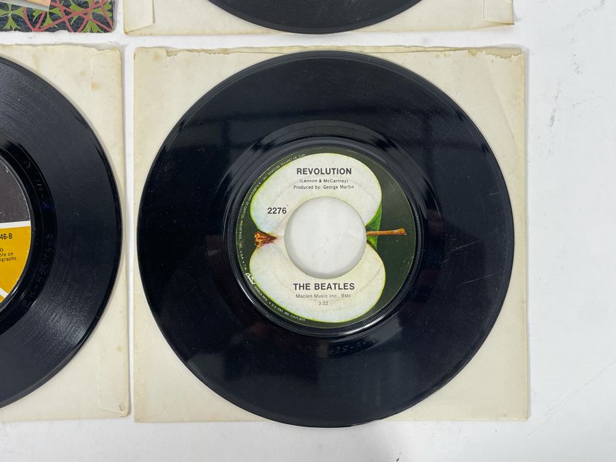 45s Vinyl Records: Simple Minds, The Doors, The Beatles, Jefferson Airplane [Photo 4]