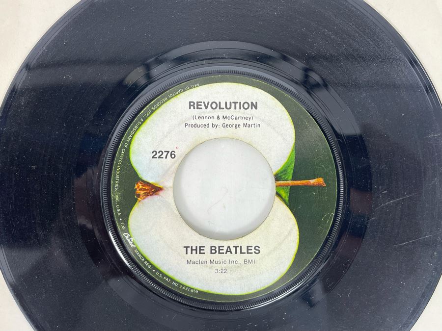 45s Vinyl Records: Simple Minds, The Doors, The Beatles, Jefferson Airplane [Photo 3]