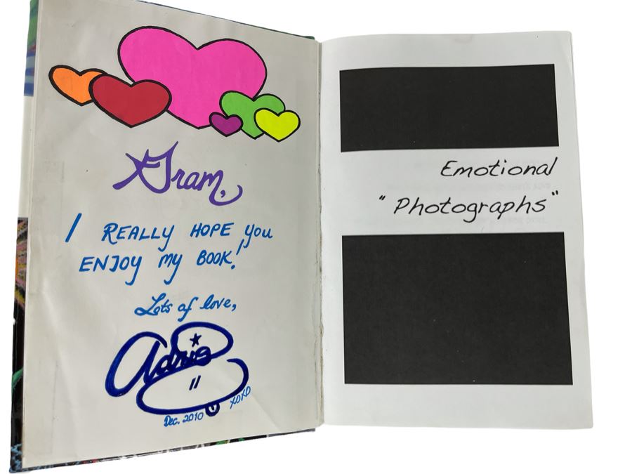 Signed Book Emotional Photographs By Adria N. Ross [Photo 1]