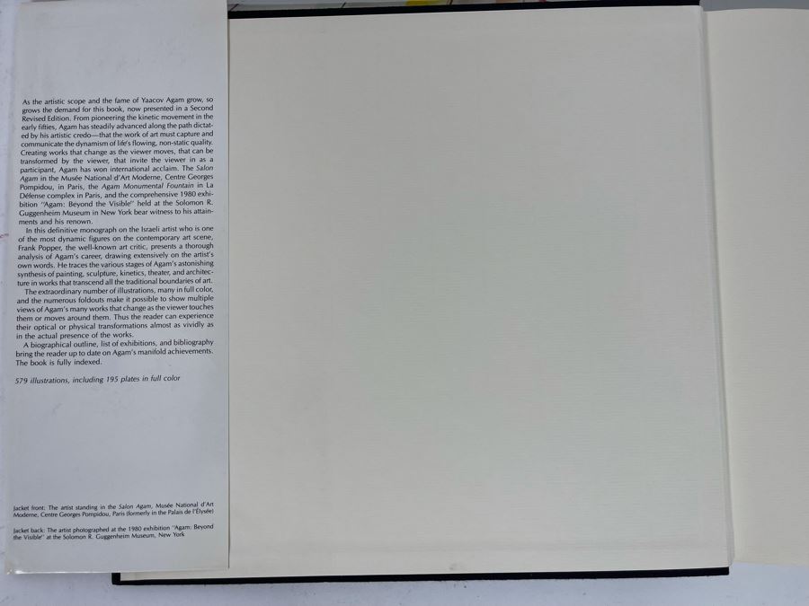 1983 Second Revised Edition Yaacov Agam Coffee Table Art Book [Photo 4]