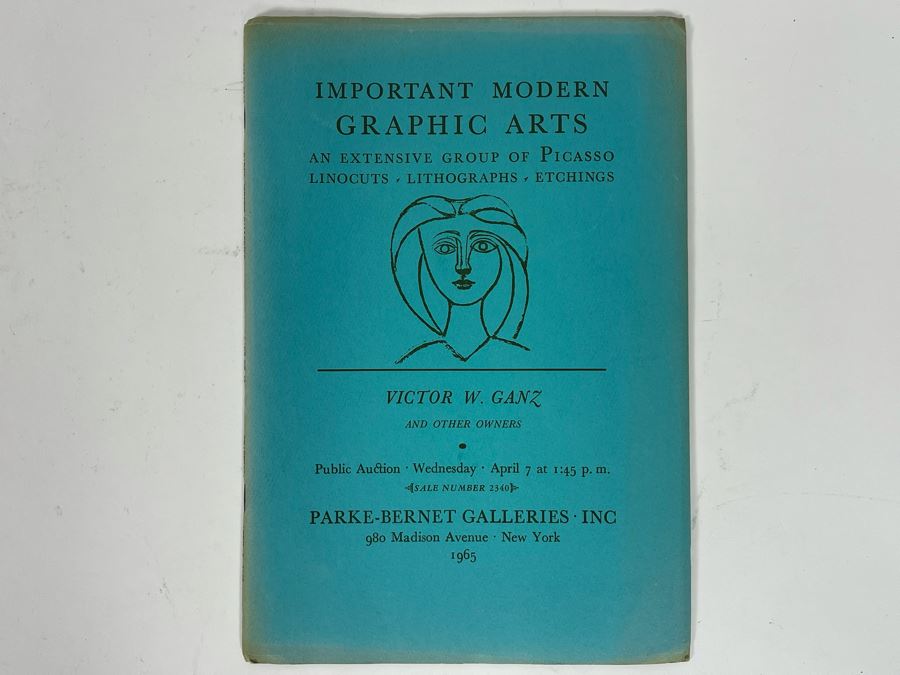Original 1965 Parke-Bernet Galleries Auction Catalog Of Modern Graphics Featuring Picasso, Chagall, Matisse, Renoir [Photo 7]