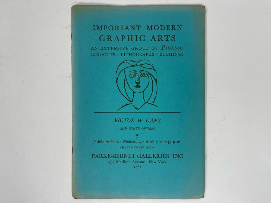Original 1965 Parke-Bernet Galleries Auction Catalog Of Modern Graphics Featuring Picasso, Chagall, Matisse, Renoir [Photo 6]