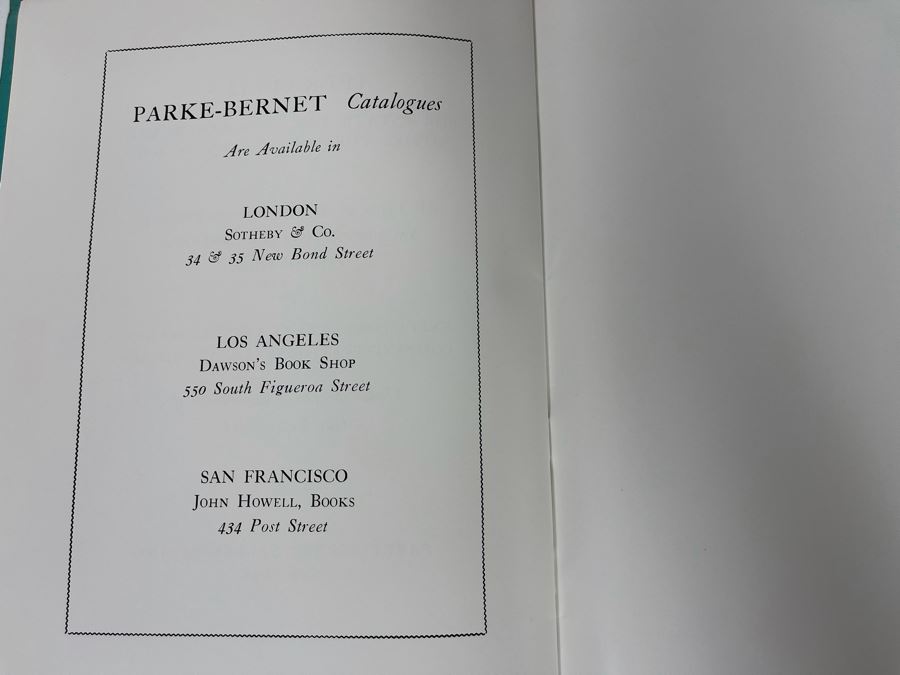 Original 1965 Parke-Bernet Galleries Auction Catalog Of Modern Graphics Featuring Picasso, Chagall, Matisse, Renoir [Photo 10]