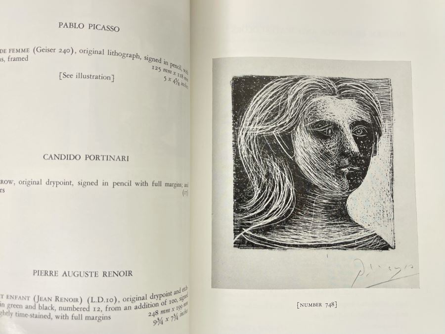 Original 1966 Parke-Bernet Galleries Auction Catalog For The Helena Rubinstein Collection Modern Drawings And Prints [Photo 9]