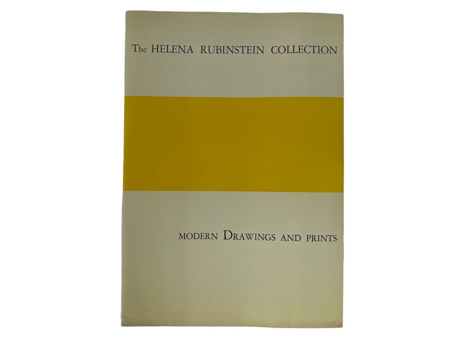 Original 1966 Parke-Bernet Galleries Auction Catalog For The Helena Rubinstein Collection Modern Drawings And Prints