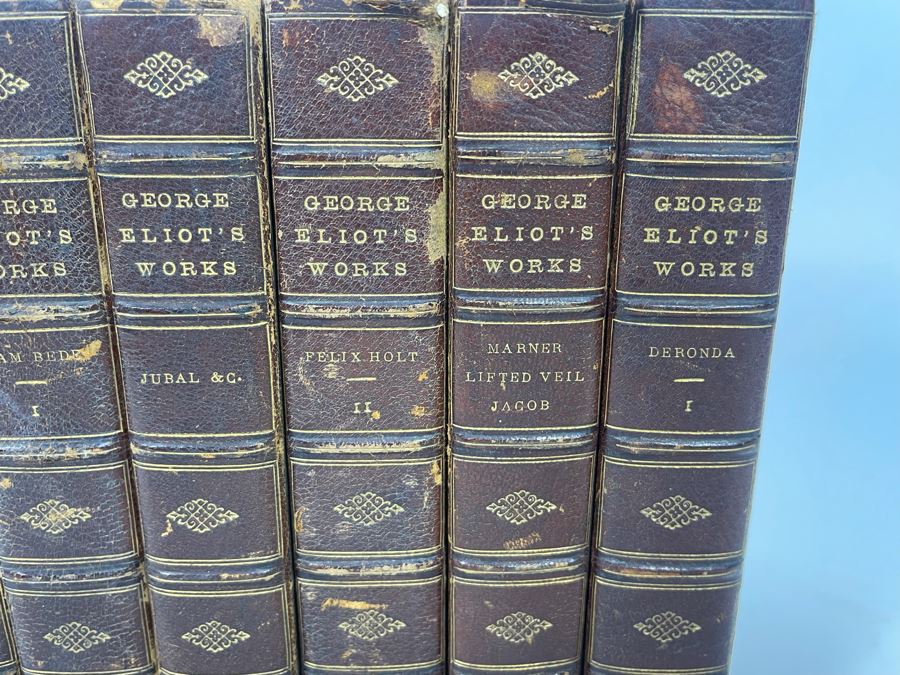 Set Of Seven Antique Books Of The Works Of George Eliot Cabinet Edition [Photo 6]
