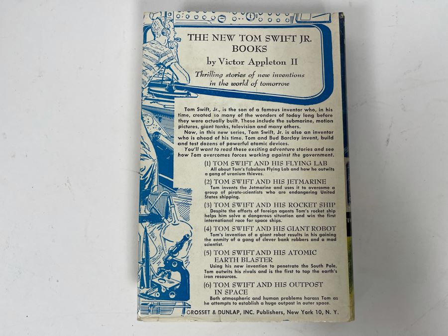 Vintage 1954 Hardcover Book Tom Swift And His Rocket Ship By Victor Appleton II [Photo 4]