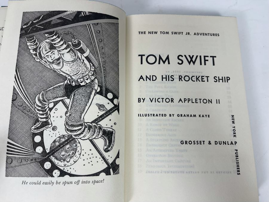 Vintage 1954 Hardcover Book Tom Swift And His Rocket Ship By Victor Appleton II [Photo 6]