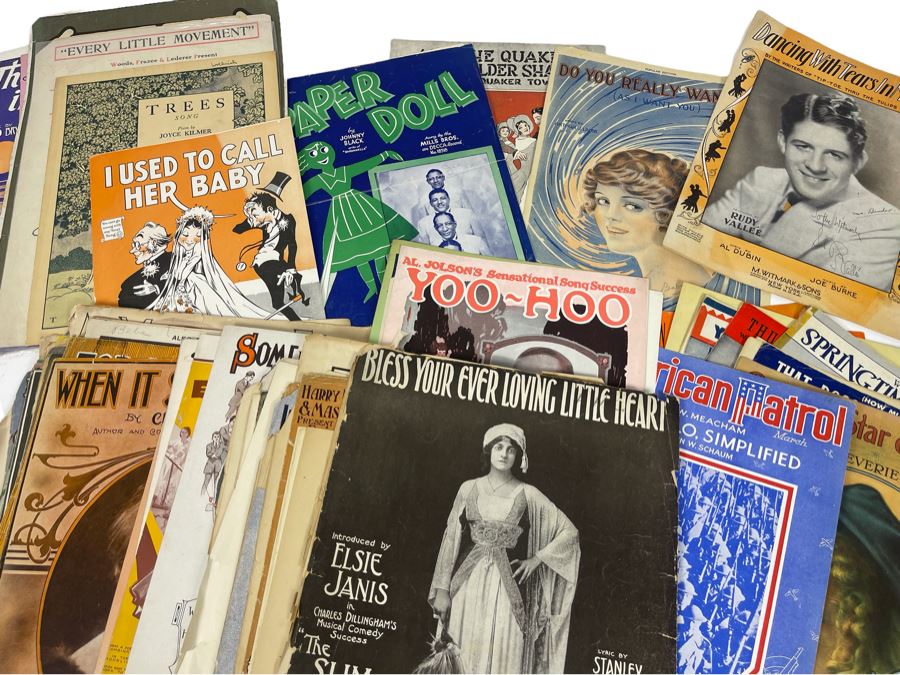 Collection Of Vintage Sheet Music [Photo 1]