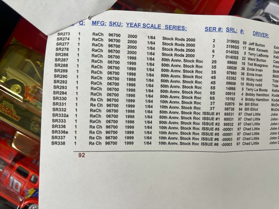 Huge Lot Of Racing Champions 1/64 Stock Rods - See Inventory In Photos - Valued At $981 [Photo 8]