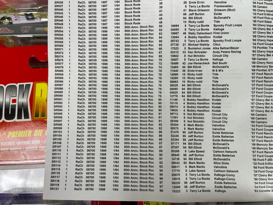 Huge Lot Of Racing Champions 1/64 Stock Rods - See Inventory In Photos - Valued At $1,473 [Photo 11]