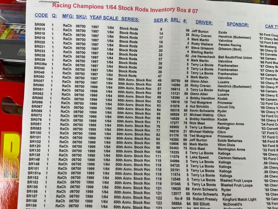 Huge Lot Of Racing Champions 1/64 Stock Rods - See Inventory In Photos - Valued At $847 [Photo 10]