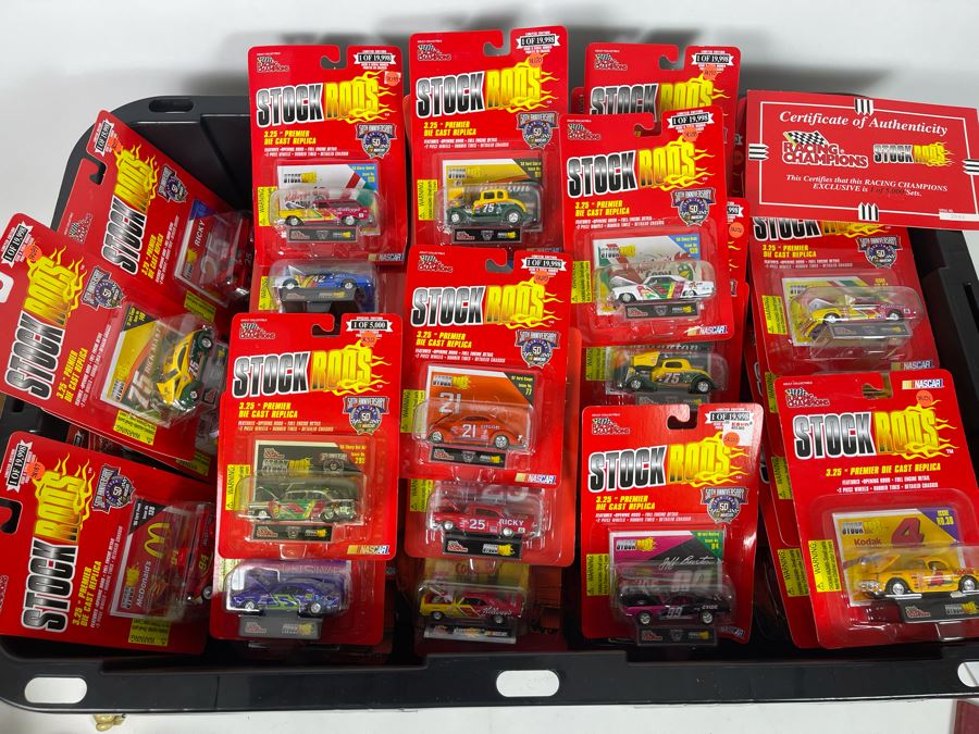 Huge Lot Of Racing Champions 1/64 Stock Rods - See Inventory In Photos - Valued At $847