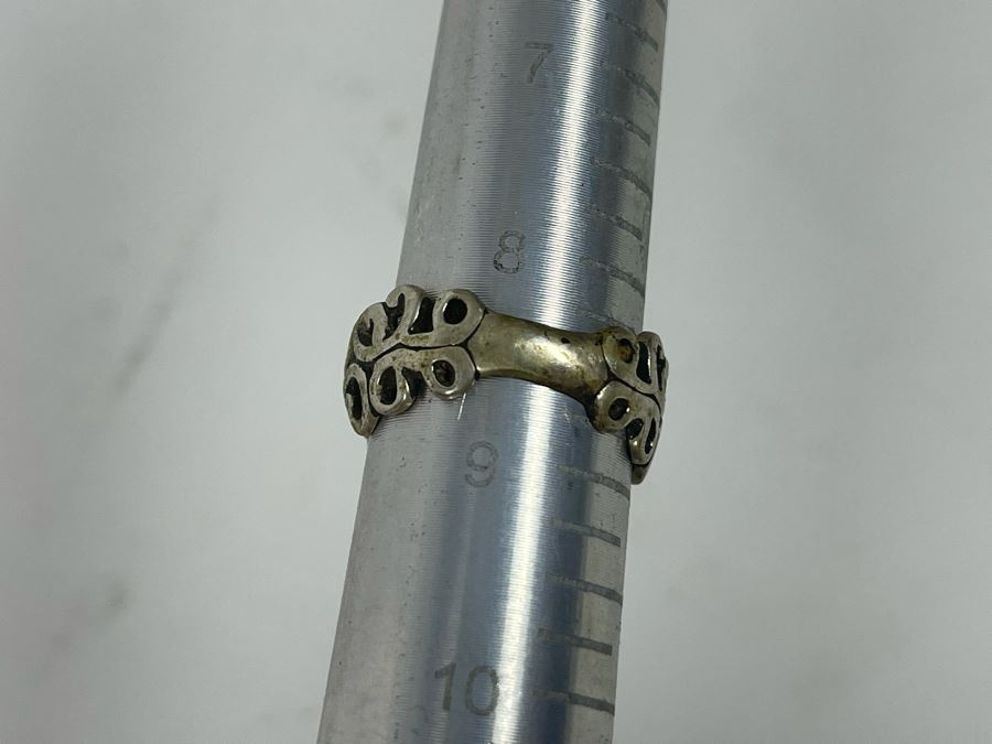 Sterling Silver Ring Size 8.5 And Sterling Silver Turquoise Bracelet [Photo 7]