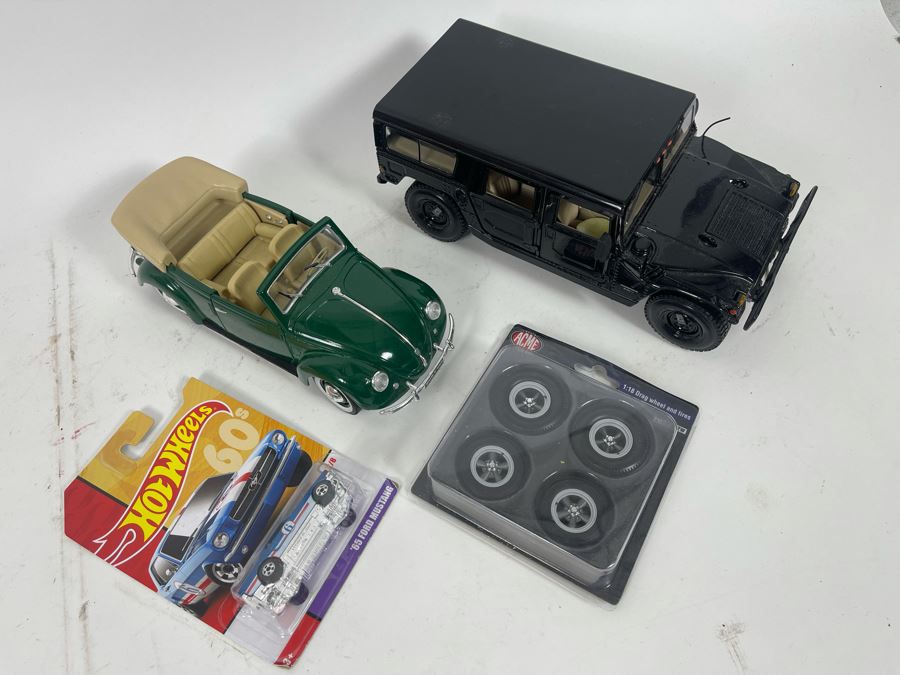 Two Diecast Cars, Hot Wheels Car And Spare Wheels [Photo 4]