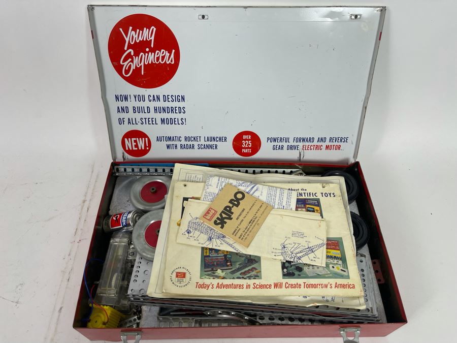 Vintage Gilbert Erector Set The Rocket Launcher Set No. 10201 Steel Models [Photo 9]