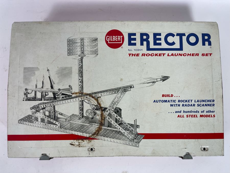 Vintage Gilbert Erector Set The Rocket Launcher Set No. 10201 Steel Models [Photo 4]