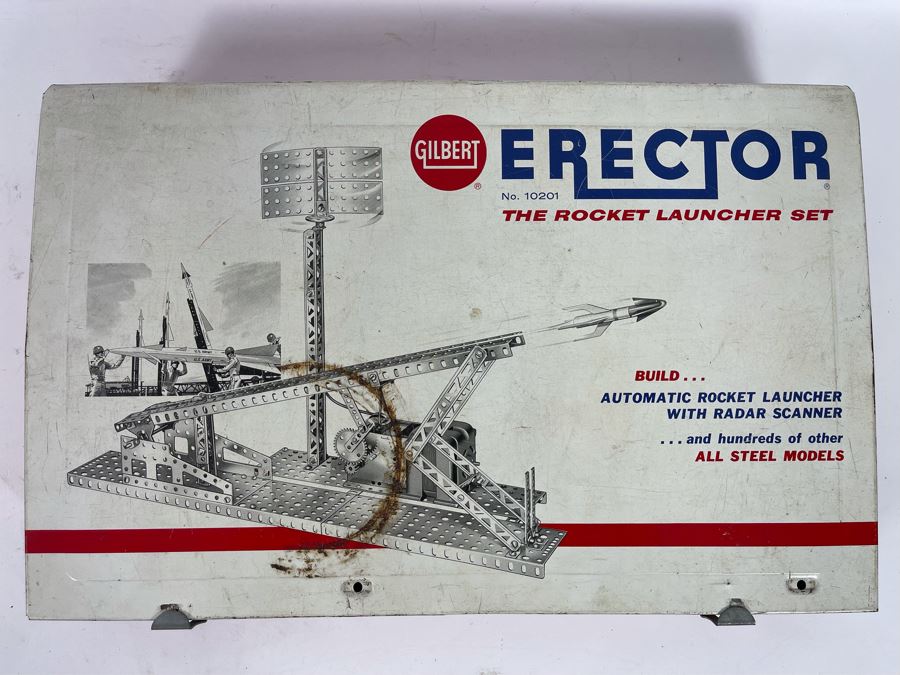 Vintage Gilbert Erector Set The Rocket Launcher Set No. 10201 Steel Models [Photo 3]
