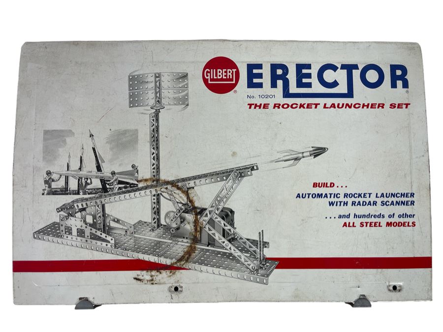Vintage Gilbert Erector Set The Rocket Launcher Set No. 10201 Steel Models