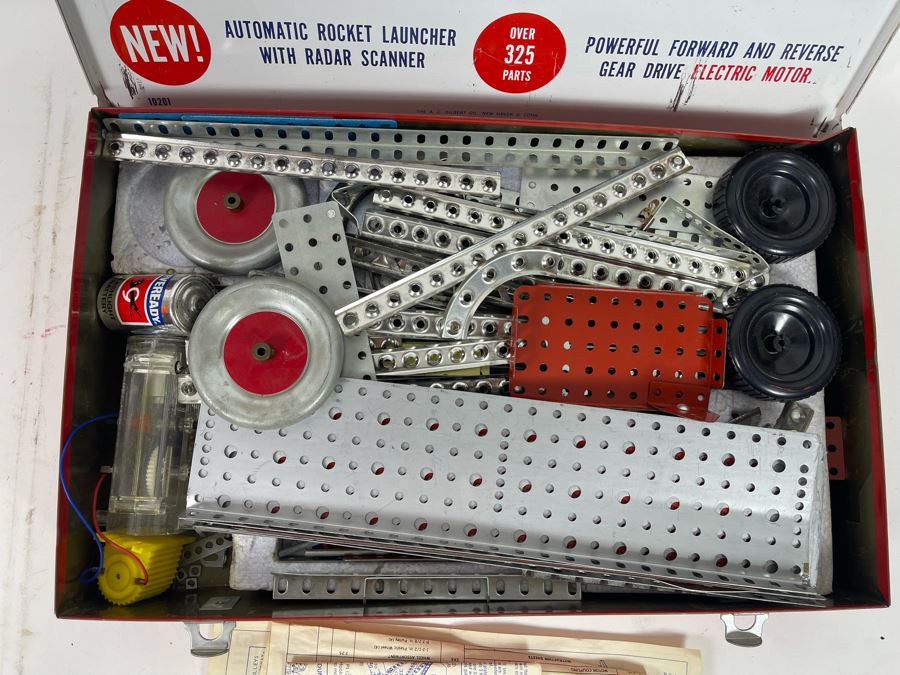 Vintage Gilbert Erector Set The Rocket Launcher Set No. 10201 Steel Models [Photo 15]