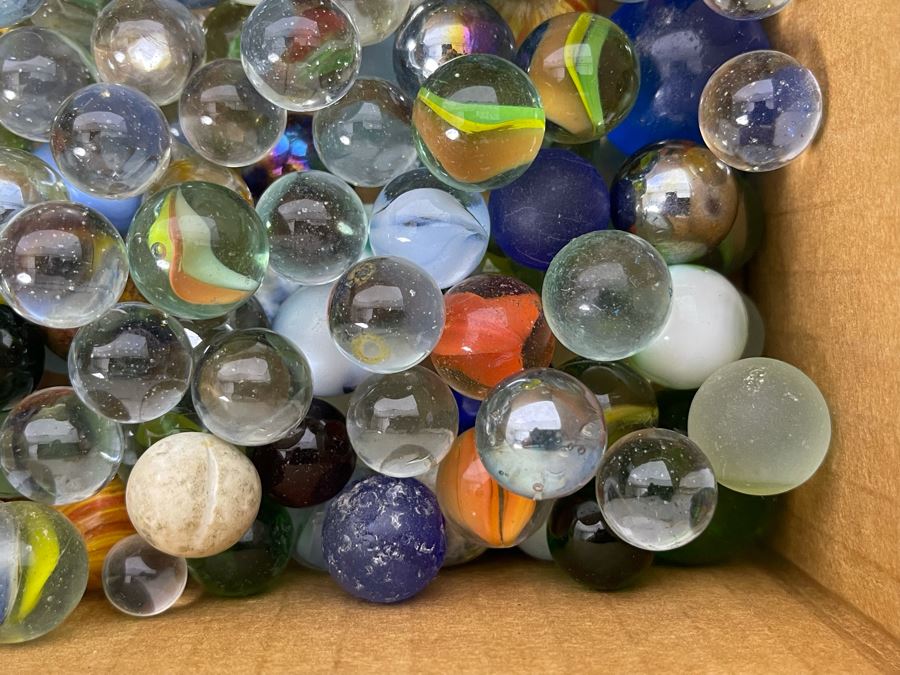 Box Full Of Vintage Glass Marbles [Photo 7]