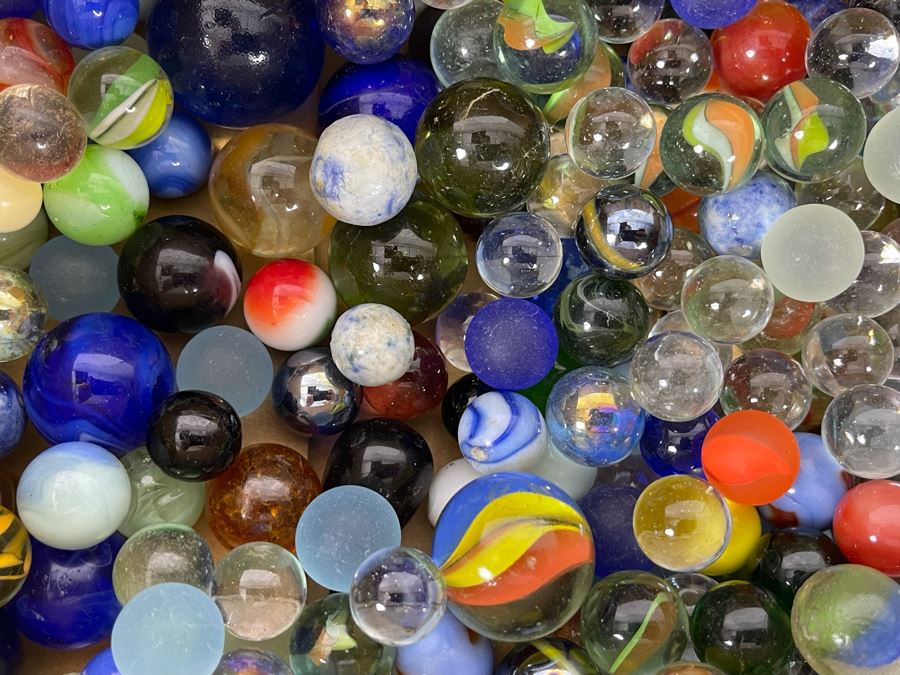 Box Full Of Vintage Glass Marbles [Photo 13]