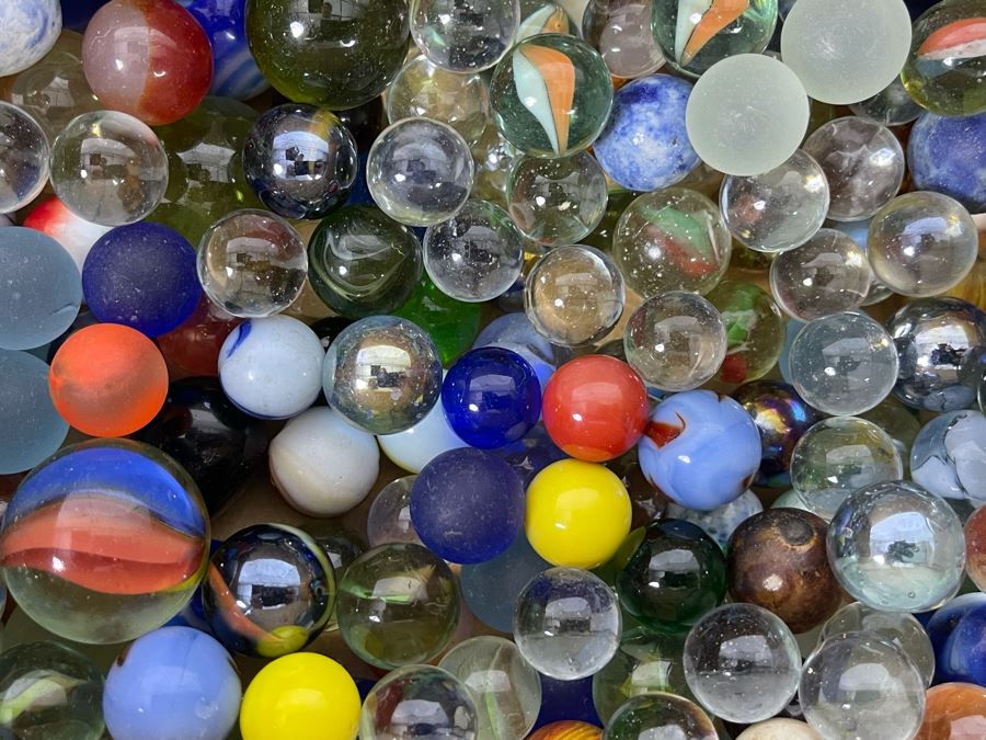 Box Full Of Vintage Glass Marbles [Photo 12]
