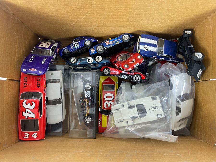 Box Full Of Slot Cars And Parts [Photo 2]