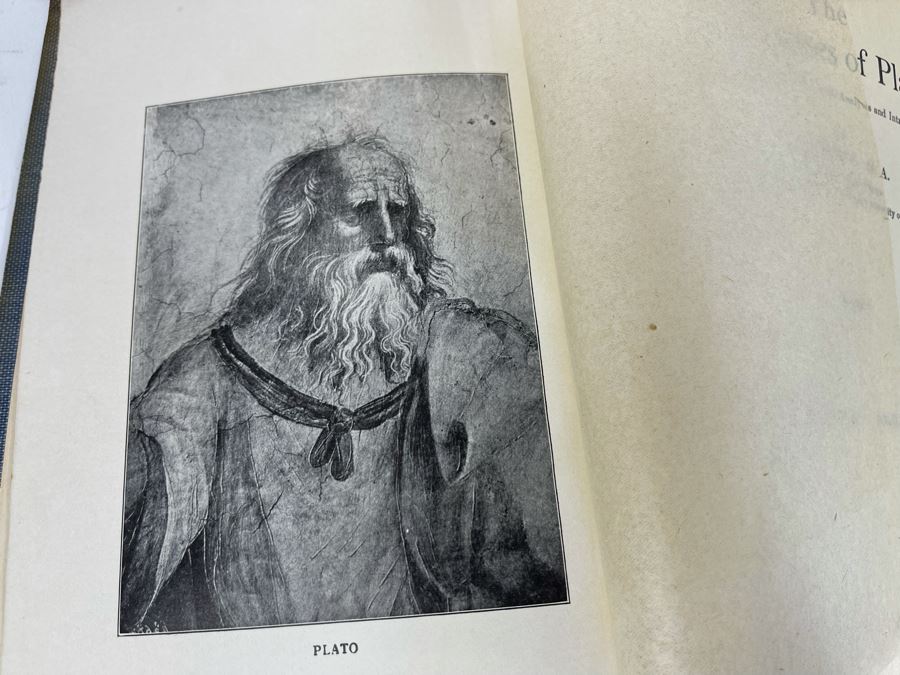 Vintage Hardcover Book Set The Dialogues Of Plato By B. Jowett [Photo 3]