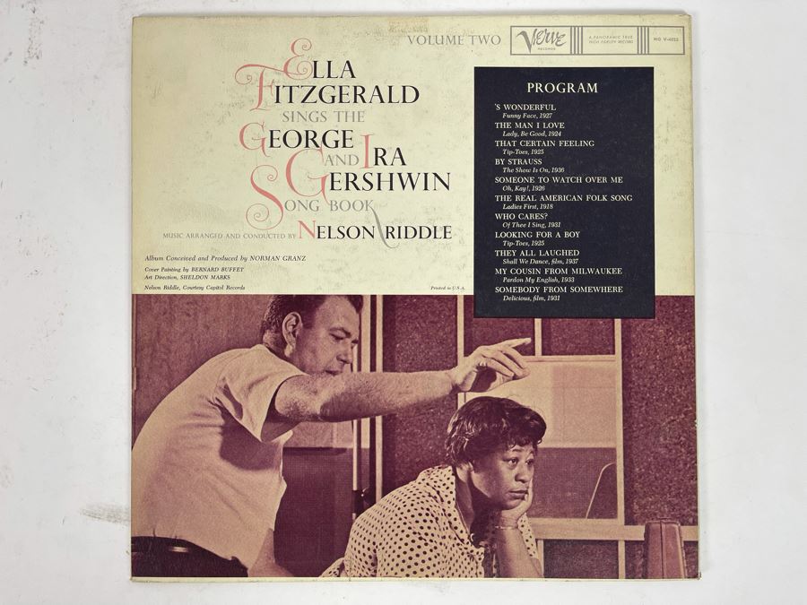 Vinyl Record Ella Fitzgerald Sings The George And Ira Gershwin Song Book With Bernard Buffet Cover Artwork [Photo 4]