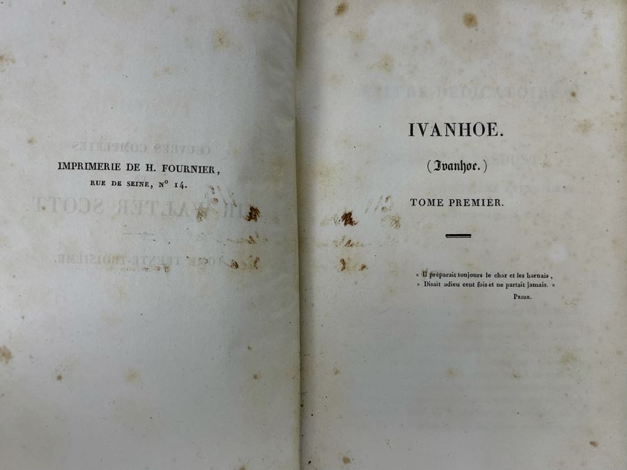Antique French Hardcover Ivanhoe Book [Photo 6]